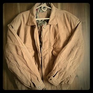 LEATHER ST JOHNS BAY JACKET